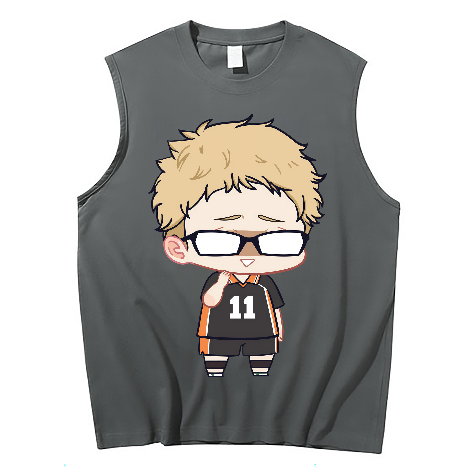 （画像用） ハイキュー!! Haikyu!! コットン100％タンクトップ（フロントプリント）